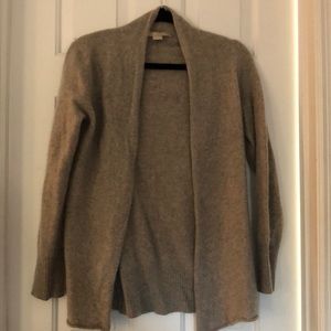Joan Vass 100% cashmere cardigan open sweater large